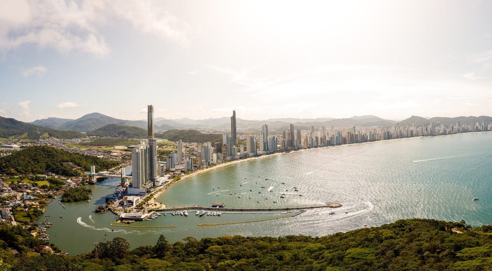 Vista aérea de Balneário Camboriú